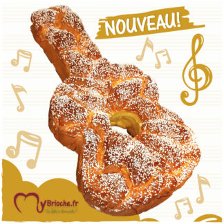 Brioche forme de guitare