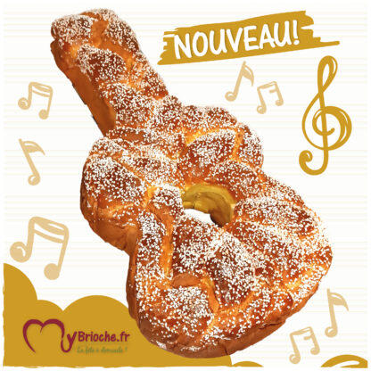 Brioche forme de guitare