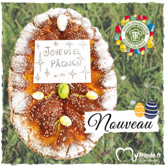 ŒUF DE PÂQUES BRIOCHÉ 4,5KG 🥚 PUR BEURRE